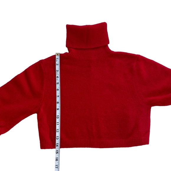 Olivia Jade x Princess Polly Women’s Cropped Red Turtle Neck Sweater  Size:  4 - Picture 8 of 11